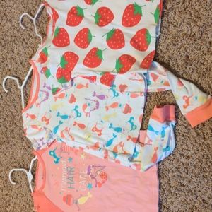 3 pairs of 5t girls pj's